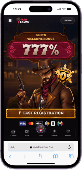 Madcasino mobile screenshot