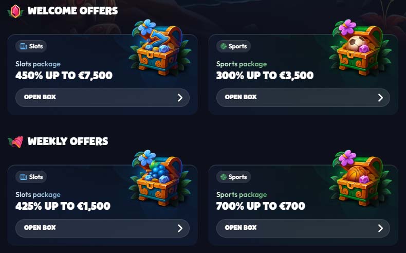 Seven Casino bonuses screenshot